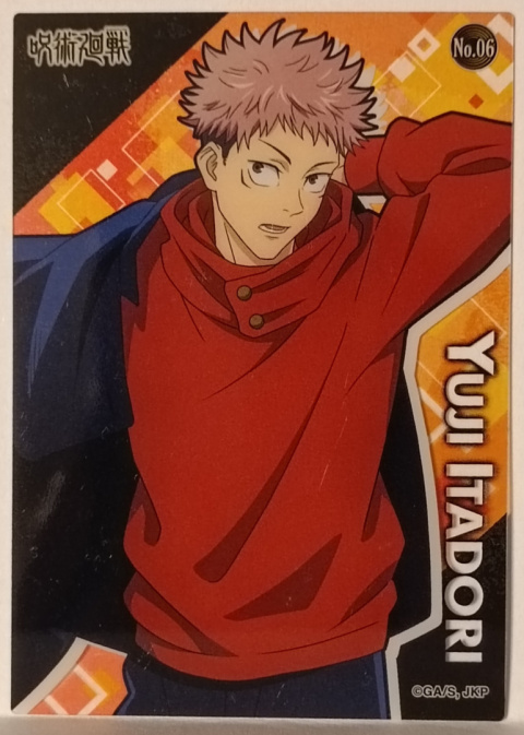 Clear Card Jujutsu Kaisen #No.06 Yuji Clear Card Jujutsu Kaisen #No.06 Yuji