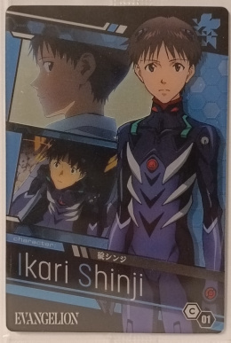 Wafer Card Evangelion 2557520 #C-01 Shinji Ikari