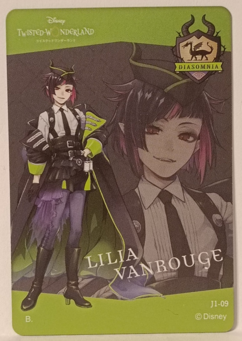 Metalic Card Twisted Wonderland J1-09 Lilia Vanrouge Metalic Card Twisted Wonderland J1-09 Lilia Vanrouge