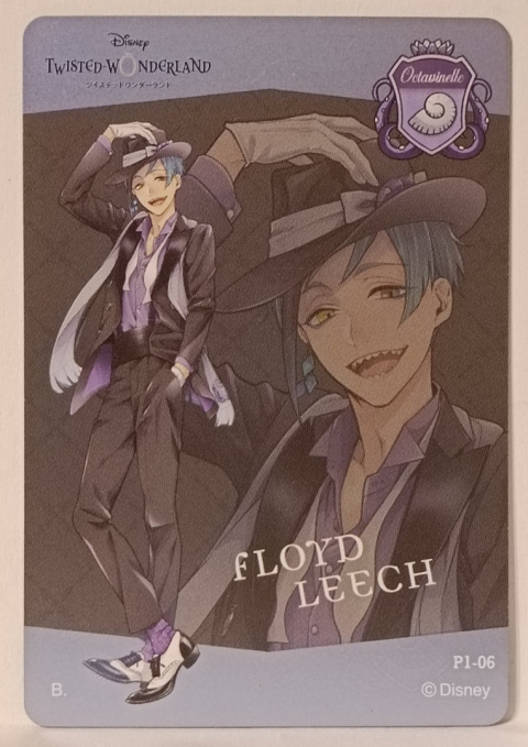 Metalic Card Twisted Wonderland P1-06 Floyd Leech Metalic Card Twisted Wonderland P1-06 Floyd Leech